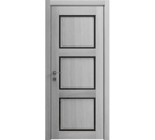 Межкомнатные Двери Rodos Style R Style 3 Черное стекло ПВХ плёнка