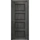 Межкомнатные Двери Rodos Style R Style 4 Черное стекло ПВХ плёнка