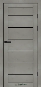 Двери Syndicate Doors SD-PVC-108 Черное стекло