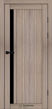 Двери Syndicate Doors SD-PVC-124 Черное стекло