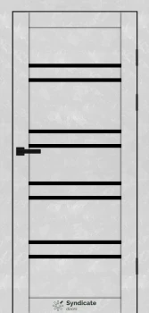 Двери Syndicate Doors SD-PVC-118 Черное стекло
