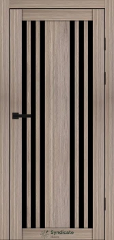 Двери Syndicate Doors SD-PVC-126 Черное стекло