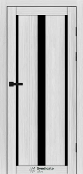 Двери Syndicate Doors SD-PVC-127 Черное стекло