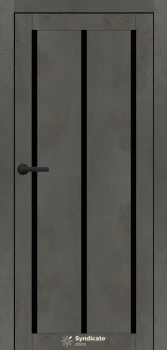 Двери Syndicate Doors SD-PVC-128 Черное стекло