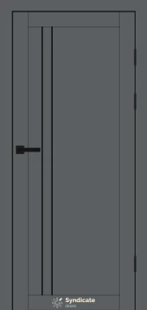 Двери Syndicate Doors SD-PVC-141 Черное стекло