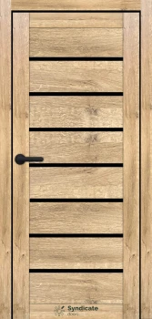 Двері Syndicate Doors SD-ECOTOP-102 Чорне скло