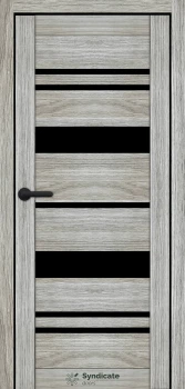 Двері Syndicate Doors SD-ECOTOP-104 Чорне скло