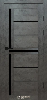 Двері Syndicate Doors SD-PVC-106 Чорне скло