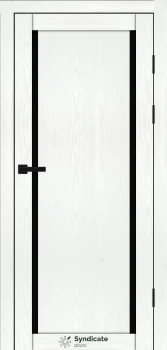 Двери Syndicate Doors SD-PVC-112 Черное стекло