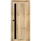 Межкомнатные Двери Syndicate Doors SD-ECOTOP-124 Черное стекло Ламинатин