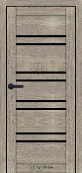 Двері Syndicate Doors SD-ECOTOP-118 Чорне скло