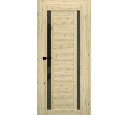 Міжкімнатні Двері Terminus Ukrainian Doors UD-17 Чорне скло Ламінатин