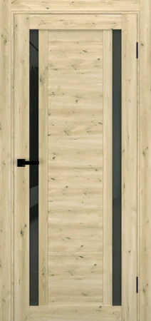 Межкомнатные Двери Terminus Ukrainian Doors UD-17 Черное стекло Ламинатин