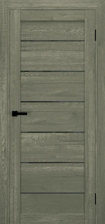 Міжкімнатні Двері Terminus Ukrainian Doors UD-12 Чорне скло Ламінатин