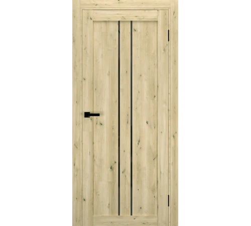 Міжкімнатні Двері Terminus Ukrainian Doors UD-14 Чорне скло Ламінатин
