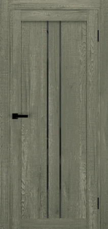 Межкомнатные Двери Terminus Ukrainian Doors UD-14 Черное стекло Ламинатин