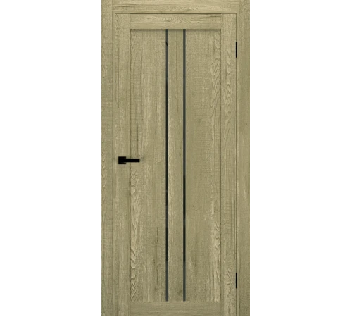 Міжкімнатні Двері Terminus Ukrainian Doors UD-14 Чорне скло Ламінатин