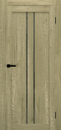 Межкомнатные Двери Terminus Ukrainian Doors UD-14 Черное стекло Ламинатин