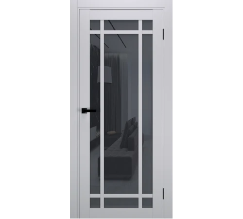 Міжкімнатні Двері Terminus Ukrainian Doors UD-16 ПП Чорне скло ПВХ плівка