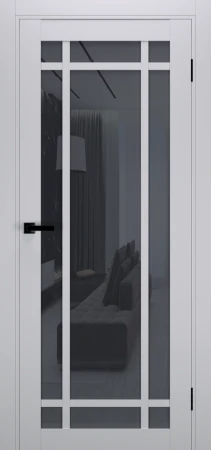 Межкомнатные Двери Terminus Ukrainian Doors UD-16 ПП Черное стекло ПВХ плёнка