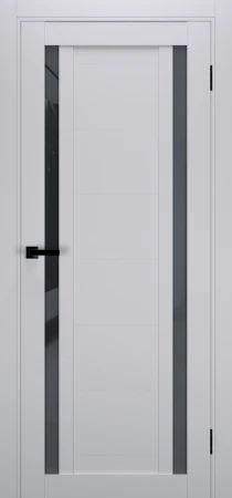 Межкомнатные Двери Terminus Ukrainian Doors UD-17 ПП Черное стекло ПВХ плёнка