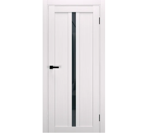 Міжкімнатні Двері Terminus Ukrainian Doors UD-19 Чорне скло Ламінатин