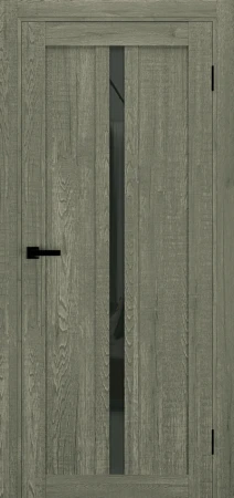Межкомнатные Двери Terminus Ukrainian Doors UD-19 Черное стекло Ламинатин