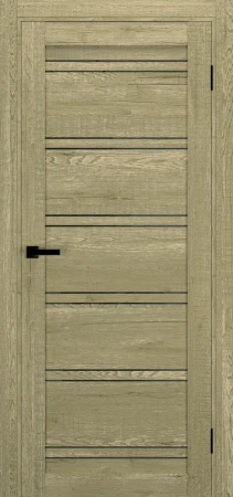 Межкомнатные Двери Terminus Ukrainian Doors UD-20 Черное стекло Ламинатин