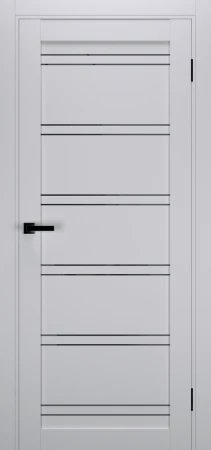 Межкомнатные Двери Terminus Ukrainian Doors UD-20 ПП Черное стекло ПВХ плёнка
