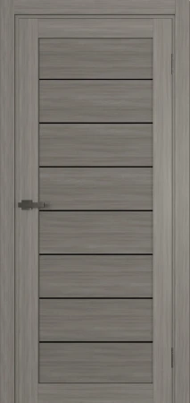 Міжкімнатні Двері Terminus Ukrainian Doors UD-01 ПВХ Чорне скло ПВХ плівка