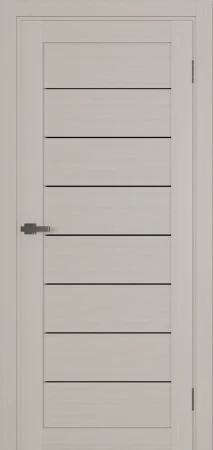 Міжкімнатні Двері Terminus Ukrainian Doors UD-01 ПВХ Чорне скло ПВХ плівка