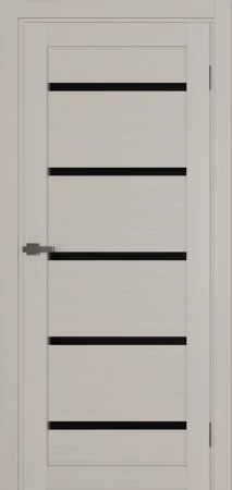 Міжкімнатні Двері Terminus Ukrainian Doors UD-02 ПВХ Чорне скло ПВХ плівка