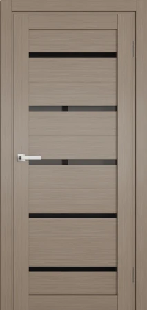 Міжкімнатні Двері Terminus Ukrainian Doors UD-02 ПВХ Чорне скло ПВХ плівка