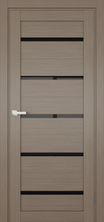 Міжкімнатні Двері Terminus Ukrainian Doors UD-02 ПВХ Чорне скло ПВХ плівка