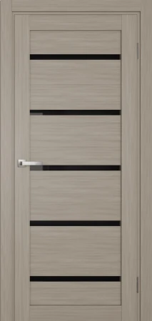 Міжкімнатні Двері Terminus Ukrainian Doors UD-02 ПВХ Чорне скло ПВХ плівка