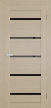 Двері Terminus Ukrainian Doors UD-02 ПВХ Чорне скло