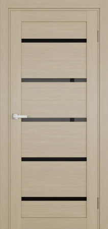 Міжкімнатні Двері Terminus Ukrainian Doors UD-02 ПВХ Чорне скло ПВХ плівка