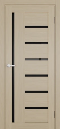 Міжкімнатні Двері Terminus Ukrainian Doors UD-03 ПВХ Чорне скло ПВХ плівка