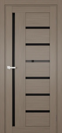 Міжкімнатні Двері Terminus Ukrainian Doors UD-03 ПВХ Чорне скло ПВХ плівка