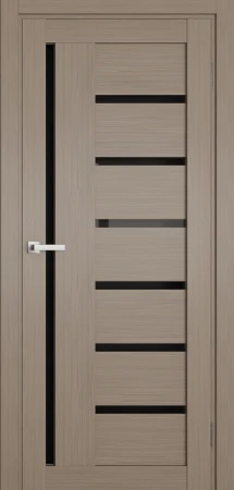 Міжкімнатні Двері Terminus Ukrainian Doors UD-03 ПВХ Чорне скло ПВХ плівка
