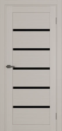 Міжкімнатні Двері Terminus Ukrainian Doors UD-04 ПВХ Чорне скло ПВХ плівка