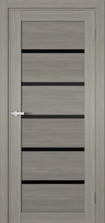 Міжкімнатні Двері Terminus Ukrainian Doors UD-04 ПВХ Чорне скло ПВХ плівка