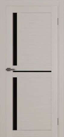 Міжкімнатні Двері Terminus Ukrainian Doors UD-05 ПВХ Чорне скло ПВХ плівка