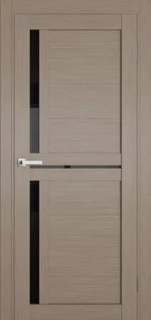 Міжкімнатні Двері Terminus Ukrainian Doors UD-05 ПВХ Чорне скло ПВХ плівка