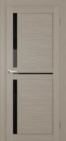 Міжкімнатні Двері Terminus Ukrainian Doors UD-05 ПВХ Чорне скло ПВХ плівка