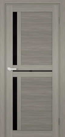 Міжкімнатні Двері Terminus Ukrainian Doors UD-05 ПВХ Чорне скло ПВХ плівка