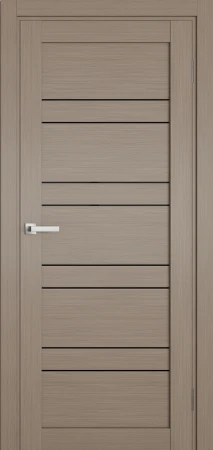 Міжкімнатні Двері Terminus Ukrainian Doors UD-06 ПВХ Чорне скло ПВХ плівка