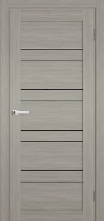 Міжкімнатні Двері Terminus Ukrainian Doors UD-06 ПВХ Чорне скло ПВХ плівка