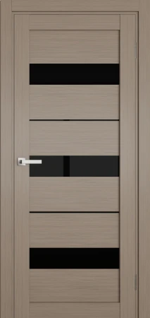 Міжкімнатні Двері Terminus Ukrainian Doors UD-07 ПВХ Чорне скло ПВХ плівка