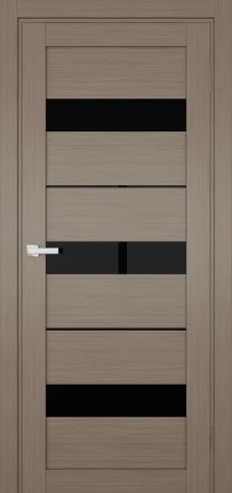 Міжкімнатні Двері Terminus Ukrainian Doors UD-07 ПВХ Чорне скло ПВХ плівка